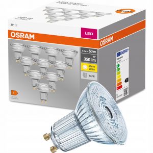 Żarówka LED /10szt./ Reflektor GU10 4,3W=50W 350lm ciepła biel 36st OSRAM - 10pak-zarowka-led-gu10-4-3w-50w-350lm-2700k-ciepla-36-osram.jpg