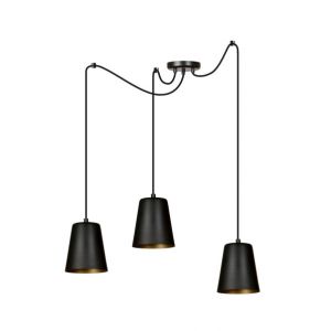 Emibig lampa wisząca LINK 3 BLACK / GOLD E27 60W MAX 455/3 - 34fcfade49849e033a24d33d8b521261555a3b39.jpg