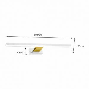 Milagro kinkiet łazienkowy LED Shine 13,8W 966lm 4000K biało/złoty IP44 ML7884 - 3fc1f572b807ed70ab90a29b9beccaec.jpg