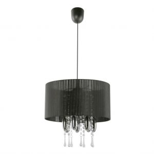 Lampa wisząca glamour Camilla czarna E27 1x60W LAPMEX - 661_1-cza661_1-cza.jpg