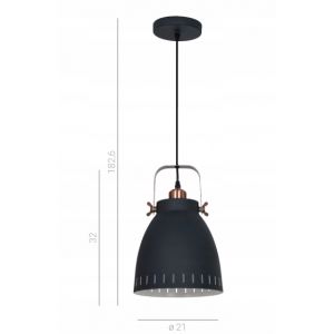 ITALUX lampa wisząca Franklin E27 60W 220V IP20 kolor - grafitowy piaskowany, czerwona miedź - lampa-wiszaca-franklin-e27-60w-grafitowy-italux-kod-producenta-md-hn8026m-b-rc.jpg