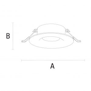 Oprawa punktowa Fiale IV GU10 250V IP65 fi84x52mm srebrny okrągła  SLIP001006 Spectrum Led - slip001006,rys.jpg