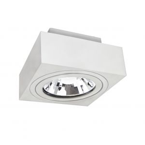 Oprawa sufitowa ruchoma natynkowa GU10 AR111 MIRORA AR111 250V IP20 145X145X85mm BIAŁY kwadratowa ruchoma  SLIP005047 Spectrum Led - slip005047,img01.jpg