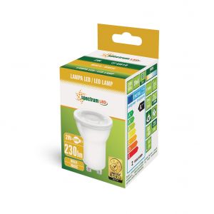 Żarówka LED MR11 GU10 230V 2W SMD 45st NW z soczewką  WOJ+14159 Spectrum Led - woj--14159,pud.jpg
