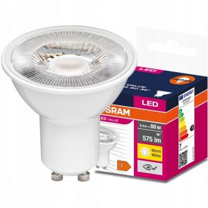 Żarówka LED GU10 VALUE 6,9W 575lm 3000K Ciepła biel 4058075599260 OSRAM LEDVANCE - zarowka-led-gu10-value-6-9w-575lm-3000k-ciepla-biel-4058075599260-osram.jpg