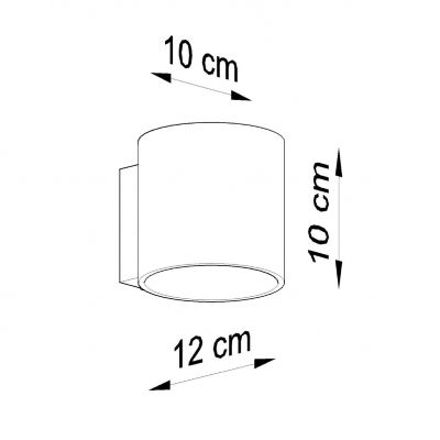 Sollux Kinkiet Orbis 1 biały SL.0050 (SL.0050)