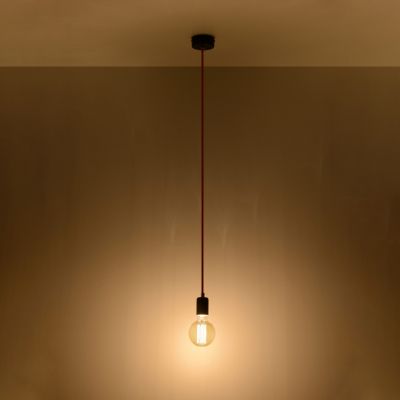 Sollux Lampa wisząca EDISON czarna SL.0152 (SL.0152)