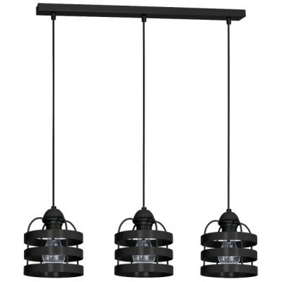 MILAGRO Lampa wisząca LARS BLACK 3xE27 (MLP799)