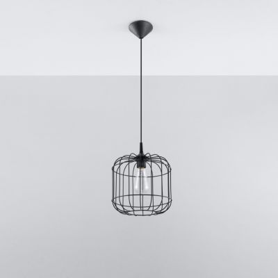Sollux Lampa wisząca CELTA czarna SL.0296 (SL.0296)
