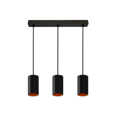  Oprawa zwieszana zwis CHLOE GU10 x3 IP20 czarna złota prostoką  SLIP005008 Spectrum Led (SLIP005008)