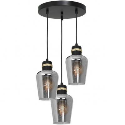 Milagro lampa wisząca Richmond 3xE27 czarno/złota MLP6541 (MLP6541)