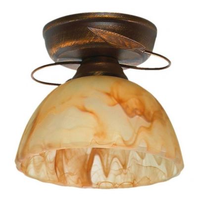 Lampex Lampa sufitowa brąz + miedź E27 1x60W (444/A B+M)