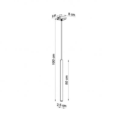 Sollux Lampa wisząca Pastelo 1 czarna SL.0469 (SL.0469)