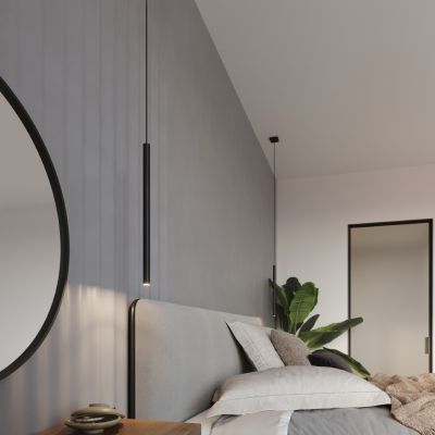 Sollux Lampa wisząca Pastelo 1 czarna SL.0469 (SL.0469)