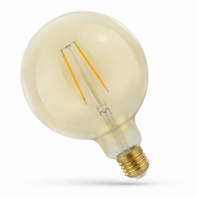 Żarówka LED E27 230V 2W Globe COG Gold ciepła  WOJ+14078 Spectrum Led (WOJ+14078)