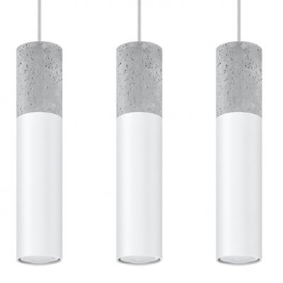 Sollux Lampa wisząca BORGIO 3L biały SL.0649 (SL.0649)