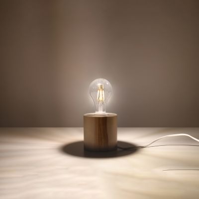 Sollux Lampa biurkowa SALGADO naturalne drewno SL.0674 (SL.0674)