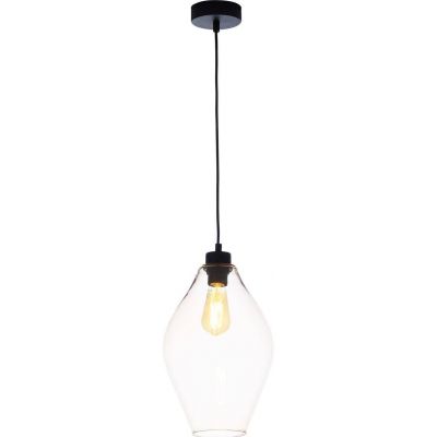TK-Lighting lampa wisząca Tulon 1xE27 max 60W czarna/bursztyn (4191)
