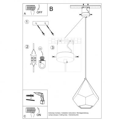 Sollux Lampa wisząca ceramiczna PAVLUS SL.0844 (SL.0844)