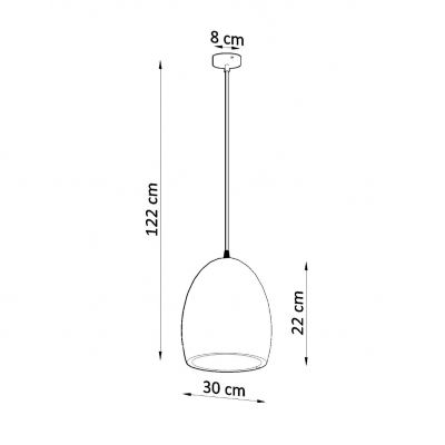 Sollux Lampa wisząca ceramiczna FLAWIUSZ SL.0848 (SL.0848)
