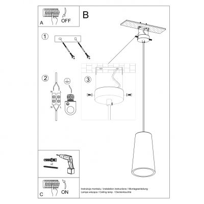 Sollux Lampa wisząca ceramiczna GULCAN SL.0849 (SL.0849)