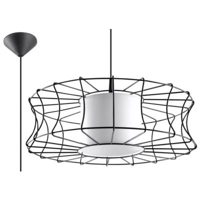 Sollux Lampa wisząca SALERNO czarna SL.0300 (SL.0300)
