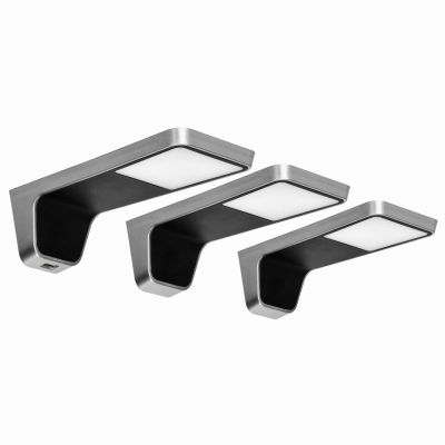 NELA zestaw 3 lampek podszafkowych LED, 2x2W + 7,5W, 4000K, z USB, czarny AD-OM-6332L4/B ORNO (AD-OM-6332L4/B)