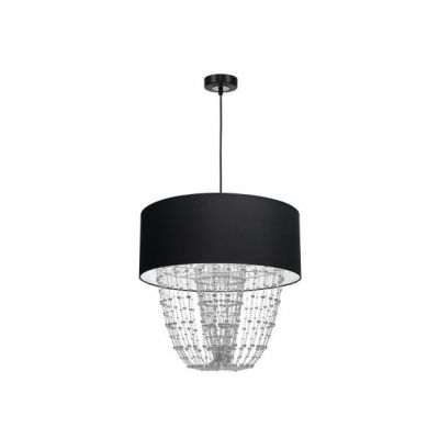 Milagro lampa wisząca Almeria E27 czarna/chrom MLP6432 (MLP6432)