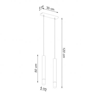 Sollux Lampa wisząca WEZYR 2 biała SL.0958 (SL.0958)
