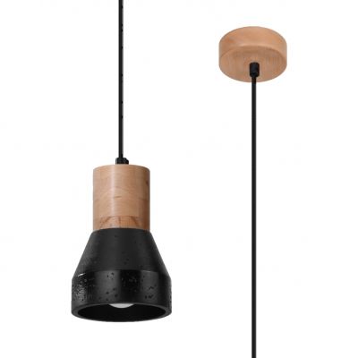 Sollux Lampa wisząca QUBIC czarna SL.0963 (SL.0963)