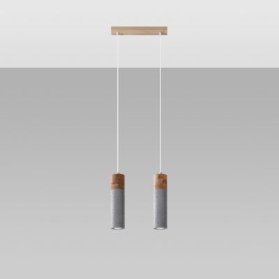 Sollux Lampa wisząca ZANE 2 szara SL.0966 (SL.0966)