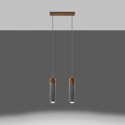 Sollux Lampa wisząca ZANE 2 szara SL.0966 (SL.0966)