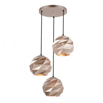 ITALUX lampa wisząca Palermo E27 40W 220-240V IP20 kolor - złoty (PND-2424-3S-GD)