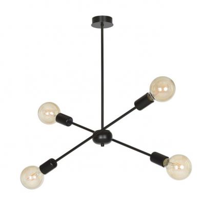 Emibig lampa wisząca PROTON 4 BLACK E-27 60W MAX 586/4 (586/4)