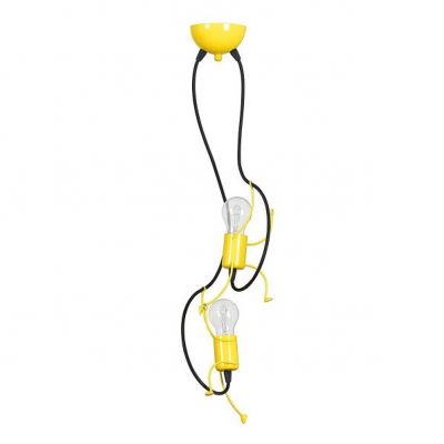 Emibig lampa wisząca BOBI 2 YELLOW E27 60W MAX 536/2 (536/2)