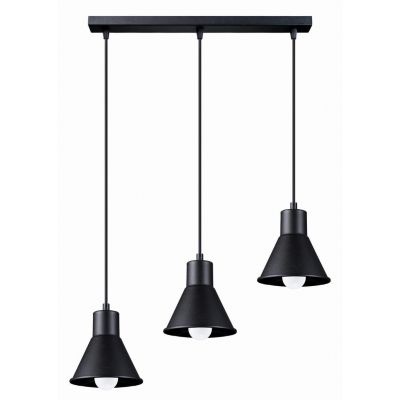 Sollux Lampa wisząca TALEJA 3 czarna [E27] SL.0986 (SL.0986)