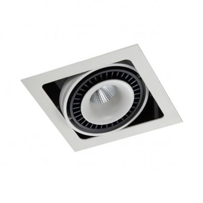 ITALUX lampa wpuszczana sufitowa Alesso LED, zintegrowany 18W AC:100-240V 1340 lm 3000K IP20 kolor - (GL7116-1/18W WH+BL)