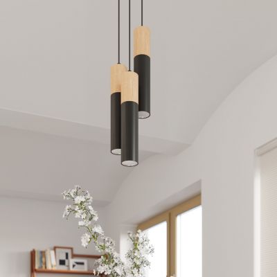 Sollux Lampa wisząca PABLO 3P czarna SL.1014 (SL.1014)