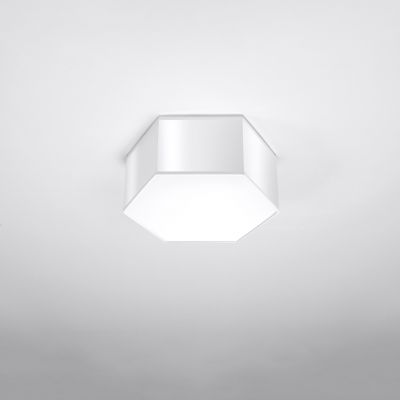 Lampa plafon sześciokątny biały SUNDE 13 SOLLUX (SL.1057)