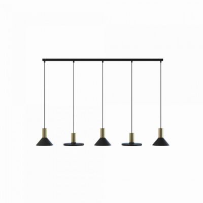 Lampa wisząca HERMANOS V BLACK/SOLID BRASS (8032)