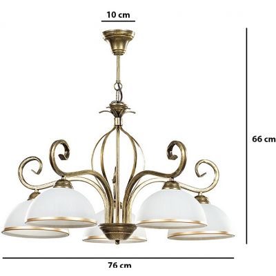 Emibig lampa wisząca WIVARA 5 GOLD E27 60W MAX 149/5 (149/5)