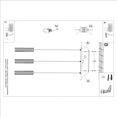 Sollux Lampa wisząca KARBON 3L biały SL.1537 (SL.1537)