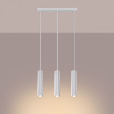 Sollux Lampa wisząca KARBON 3L biały SL.1537 (SL.1537)