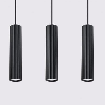 Lampa wisząca potrójna KARBON czarny SL.1575 Sollux  (SL.1575)
