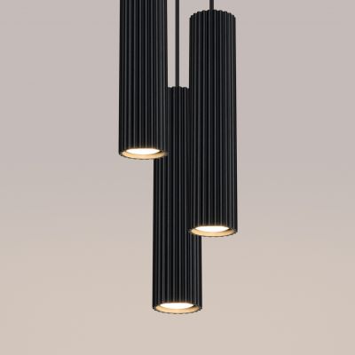 Lampa wisząca potrójna KARBON czarny SL.1576 Sollux  (SL.1576)