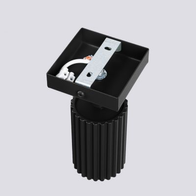 Kinkiet ryflowany KARBON GU10 czarny SL.1578 Sollux  (SL.1578)