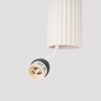 Lampa wisząca ryflowana KARBON beżowy SL.1592 Sollux  (SL.1592)