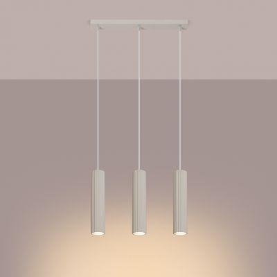 Lampa wisząca KARBON 3L beżowy SL.1594  SOLLUX (SL.1594)