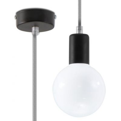 Sollux Lampa wisząca EDISON szara SL.0151 (SL.0151)