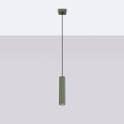 Lampa wisząca KARBON zielony oliwkowy SL.1611 Sollux (SL.1611)